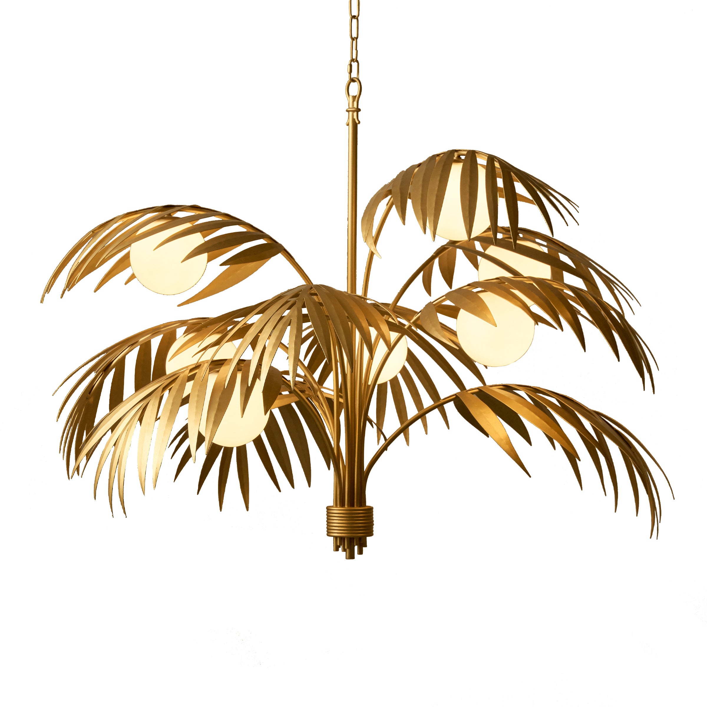 palm plant light Palm Chandelier – Oggetti